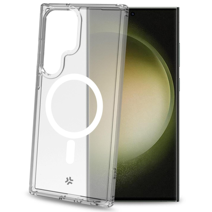 Celly Gelskinmag Magnetic TPU Cover Galaxy S23 Ultra 5G / Enterprise Ed Transparent in de groep SMARTPHONE & TABLETS / Mobielbescherming / Samsung bij TP E-commerce Nordic AB (C51490)