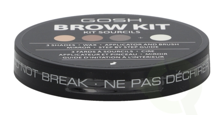 Gosh Brow Kit 8.96 g 3 Shades/Wax/Applicator & Brush in de groep BEAUTY & HEALTH / Makeup / Ogen & Wenkbrauwen / Wenkbrauwkits bij TP E-commerce Nordic AB (C51668)