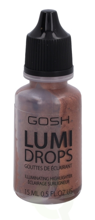 Gosh Lumi Drops Illuminating Highlighter 15 ml 006 Bronze in de groep BEAUTY & HEALTH / Makeup / Make-up gezicht / Contour/Highlight bij TP E-commerce Nordic AB (C51691)