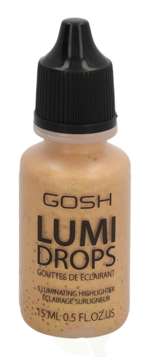 Gosh Lumi Drops Illuminating Highlighter 15 ml 014 Gold in de groep BEAUTY & HEALTH / Makeup / Make-up gezicht / Contour/Highlight bij TP E-commerce Nordic AB (C51693)