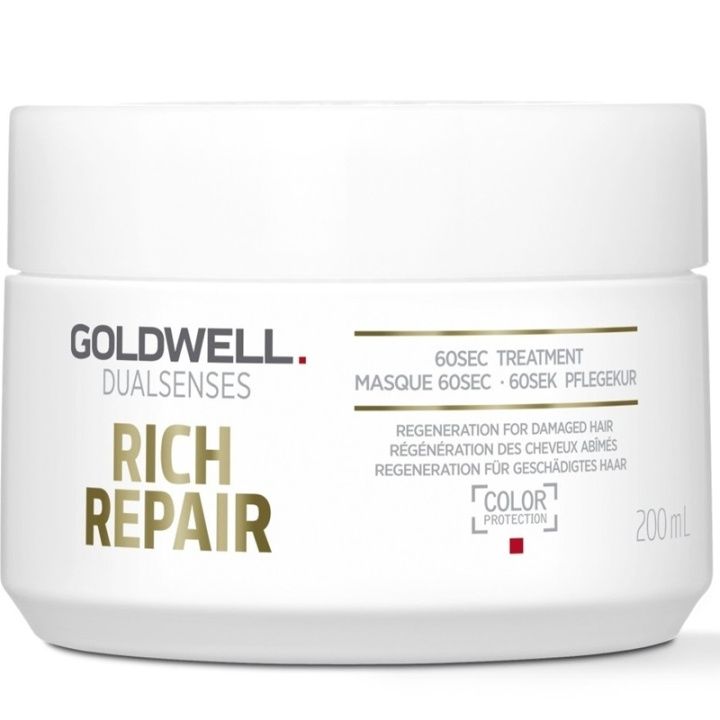 Goldwell Dualsenses Rich Repair 60sec Treatment 200ml in de groep BEAUTY & HEALTH / Haar & Styling / Haarverzorging / Haarmasker bij TP E-commerce Nordic AB (C51966)