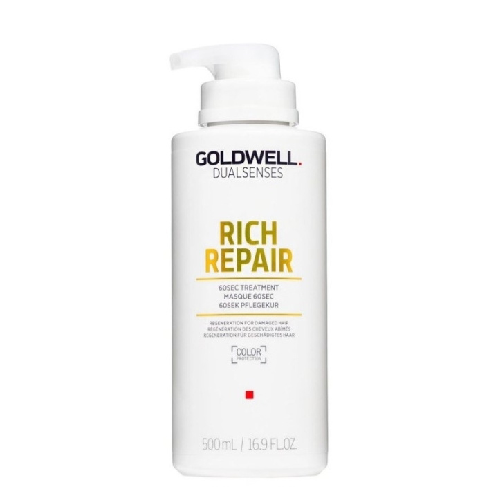 Goldwell Dualsenses Rich Repair 60sec Treatment 500ml in de groep BEAUTY & HEALTH / Haar & Styling / Haarverzorging / Haarmasker bij TP E-commerce Nordic AB (C51969)