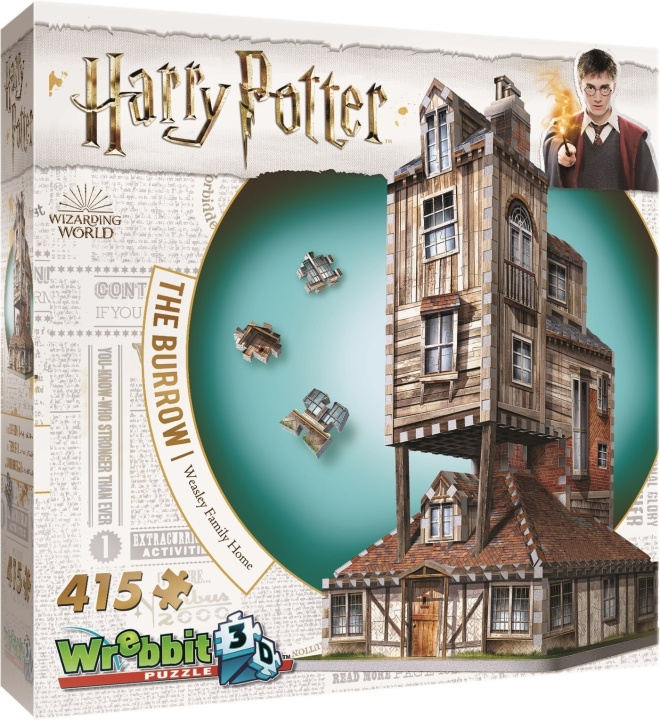 Wizarding World: Harry Potter Wrebbit The Burrow 3D-pussel in de groep SPEELGOED, KINDER- & BABYPRODUCTEN / Speelgoed / Puzzels bij TP E-commerce Nordic AB (C52021)