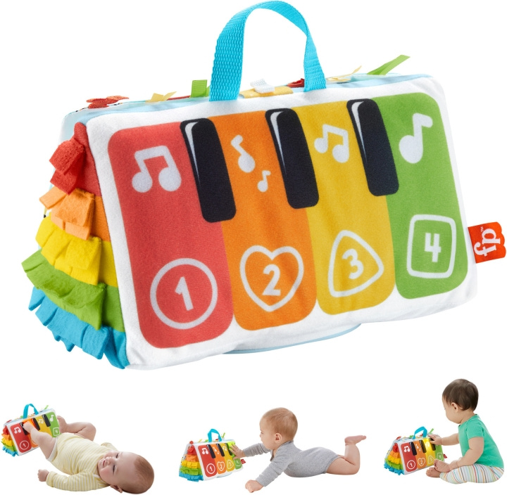 Fisher-Price Kick & Play Soft Piano - första piano in de groep SPEELGOED, KINDER- & BABYPRODUCTEN / Babyspeelgoed / Activiteitenspeelgoed bij TP E-commerce Nordic AB (C52102)