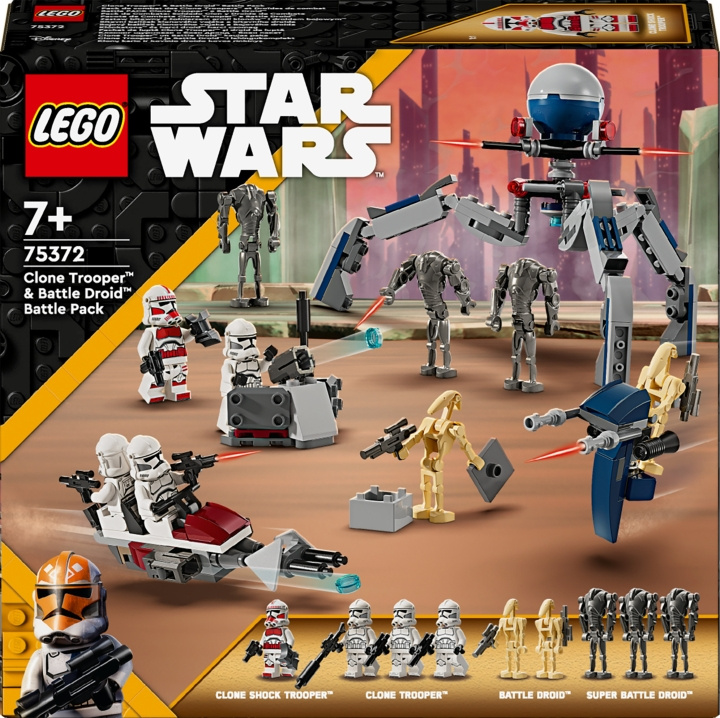 LEGO Star Wars 75372 - Clone Trooper™ & Battle Droid™ Battle Pack in de groep SPEELGOED, KINDER- & BABYPRODUCTEN / Speelgoed / Bouwspeelgoed / Lego bij TP E-commerce Nordic AB (C52150)