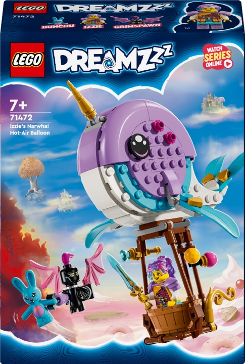 LEGO DREAMZzz 71472 - Izzie\'s Narwhal Hot-Air Balloon in de groep SPEELGOED, KINDER- & BABYPRODUCTEN / Speelgoed / Bouwspeelgoed / Lego bij TP E-commerce Nordic AB (C52175)