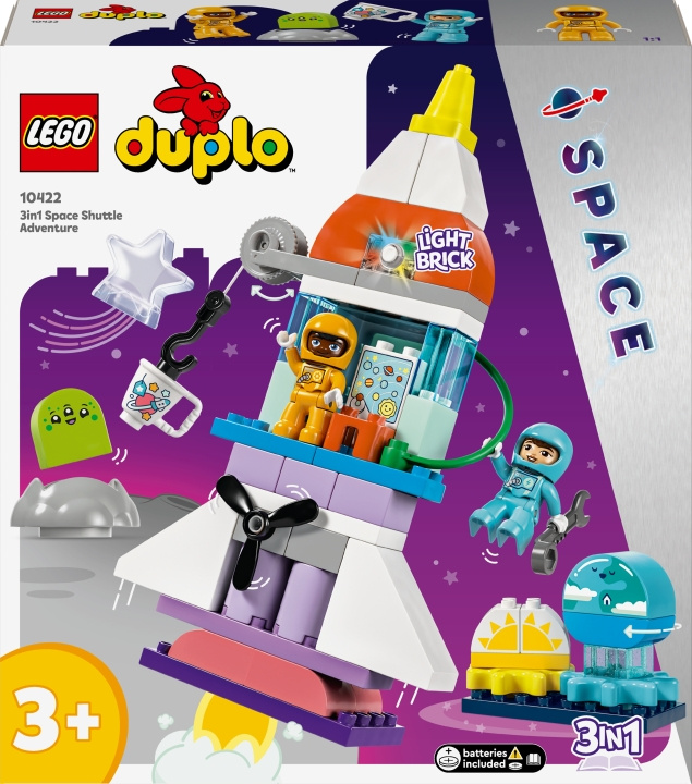 LEGO DUPLO Town 10422 - 3in1 Space Shuttle Adventure in de groep SPEELGOED, KINDER- & BABYPRODUCTEN / Speelgoed / Bouwspeelgoed / Lego bij TP E-commerce Nordic AB (C52194)
