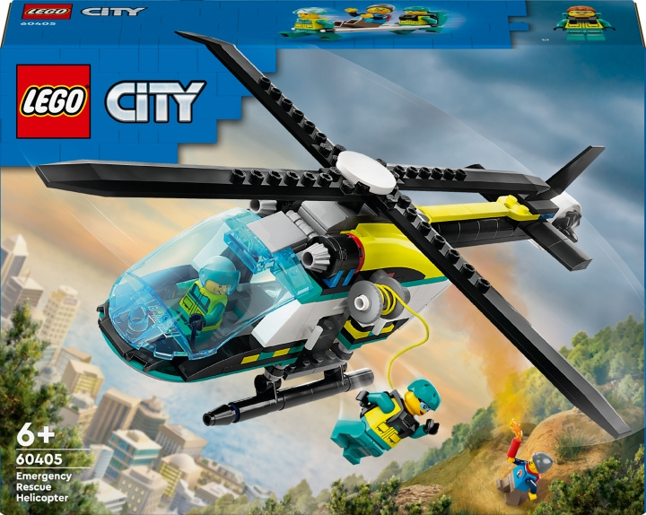 LEGO City Great Vehicles 60405 - Emergency Rescue Helicopter in de groep SPEELGOED, KINDER- & BABYPRODUCTEN / Speelgoed / Bouwspeelgoed / Lego bij TP E-commerce Nordic AB (C52200)