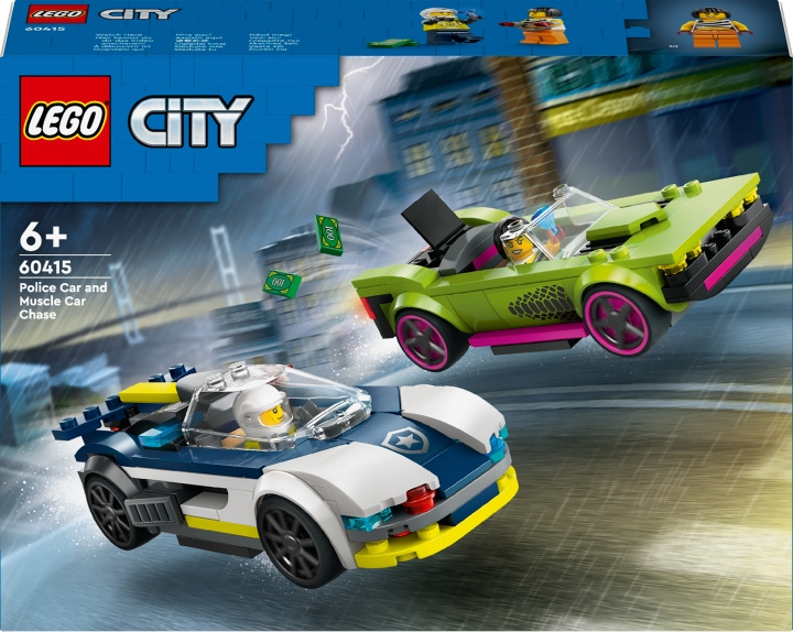 LEGO City Police 60415 - Police Car and Muscle Car Chase in de groep SPEELGOED, KINDER- & BABYPRODUCTEN / Speelgoed / Bouwspeelgoed / Lego bij TP E-commerce Nordic AB (C52202)