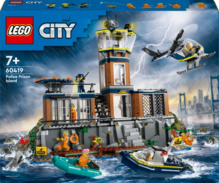 LEGO City Police 60419 - Police Prison Island in de groep SPEELGOED, KINDER- & BABYPRODUCTEN / Speelgoed / Bouwspeelgoed / Lego bij TP E-commerce Nordic AB (C52204)
