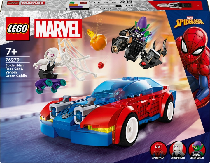 LEGO Super Heroes Marvel 76279 - Spider-Man Race Car & Venom Green Goblin in de groep SPEELGOED, KINDER- & BABYPRODUCTEN / Speelgoed / Bouwspeelgoed / Lego bij TP E-commerce Nordic AB (C52209)