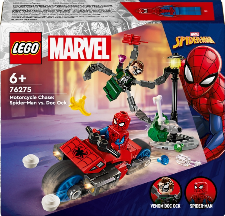 LEGO Super Heroes Marvel 76275 - Motorcycle Chase: Spider-Man vs. Doc Ock in de groep SPEELGOED, KINDER- & BABYPRODUCTEN / Speelgoed / Bouwspeelgoed / Lego bij TP E-commerce Nordic AB (C52212)