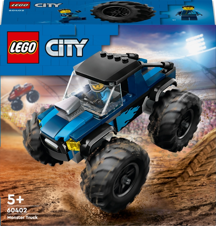 LEGO City Great Vehicles 60402 - Blue Monster Truck in de groep SPEELGOED, KINDER- & BABYPRODUCTEN / Speelgoed / Bouwspeelgoed / Lego bij TP E-commerce Nordic AB (C52223)