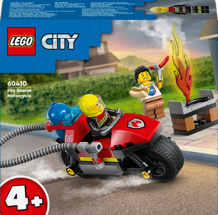 LEGO City Fire 60410 - Fire Rescue Motorcycle in de groep SPEELGOED, KINDER- & BABYPRODUCTEN / Speelgoed / Bouwspeelgoed / Lego bij TP E-commerce Nordic AB (C52226)