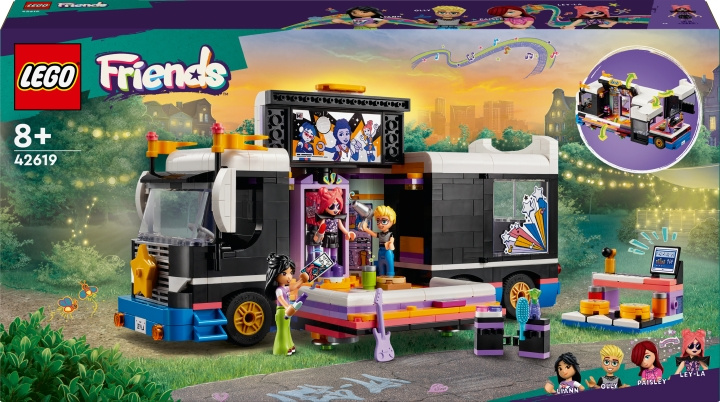LEGO Friends 42619 - Pop Star Music Tour Bus in de groep SPEELGOED, KINDER- & BABYPRODUCTEN / Speelgoed / Bouwspeelgoed / Lego bij TP E-commerce Nordic AB (C52244)