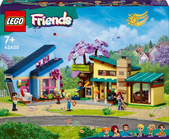 LEGO Friends 42620 - Olly and Paisley\'s Family Houses in de groep SPEELGOED, KINDER- & BABYPRODUCTEN / Speelgoed / Bouwspeelgoed / Lego bij TP E-commerce Nordic AB (C52245)