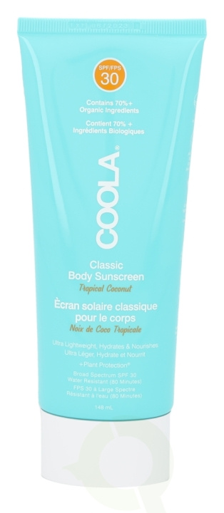 Coola Classic Sunscreen Moisturizer SPF30 148 ml Tropical Coconut in de groep BEAUTY & HEALTH / Huidsverzorging / Zonnebank / Zonnebescherming bij TP E-commerce Nordic AB (C52297)