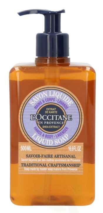 L\'Occitane Lavender Liquid Soap w/Pump 500 ml Hand & Body in de groep BEAUTY & HEALTH / Huidsverzorging / Lichaamsverzorging / Bad- en douchegels bij TP E-commerce Nordic AB (C52545)