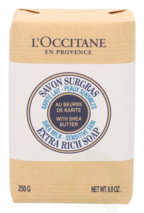 L\'Occitane Shea Milk Extra Rich Soap 250 gr Sensitive Skin in de groep BEAUTY & HEALTH / Huidsverzorging / Lichaamsverzorging / Bad- en douchegels bij TP E-commerce Nordic AB (C52593)