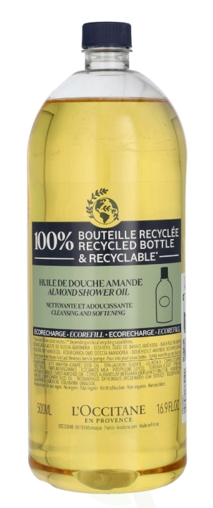 L\'Occitane Almond Shower Oil - Refill 500 ml in de groep BEAUTY & HEALTH / Huidsverzorging / Lichaamsverzorging / Bad- en douchegels bij TP E-commerce Nordic AB (C52598)