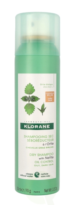 Klorane Dry Shampoo With Nettle 150 ml Oily Dry Hair in de groep BEAUTY & HEALTH / Haar & Styling / Haarverzorging / Droogshampoo bij TP E-commerce Nordic AB (C52642)