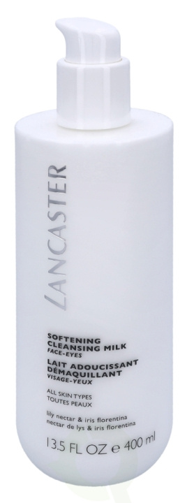 Lancaster Soft Clean Milk Face Eyes 400 ml All Skin Types - Lily Nectar & Iris Florentina in de groep BEAUTY & HEALTH / Huidsverzorging / Gezicht / Schoonmaak bij TP E-commerce Nordic AB (C52695)