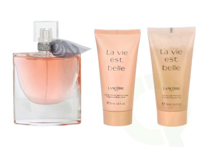 Lancome La Vie Est Belle Giftset 150 ml Edp Spray 50ml/Body Lotion 50ml/Shower Gel 50ml in de groep BEAUTY & HEALTH / Cadeausets / Cadeausets voor haar bij TP E-commerce Nordic AB (C53167)