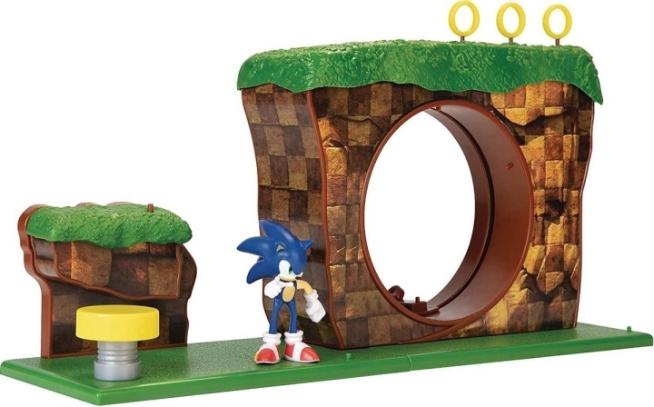 SEGA Sonic: Green Hill Zone Playset in de groep SPEELGOED, KINDER- & BABYPRODUCTEN / Speelgoed / Speelset bij TP E-commerce Nordic AB (C53279)