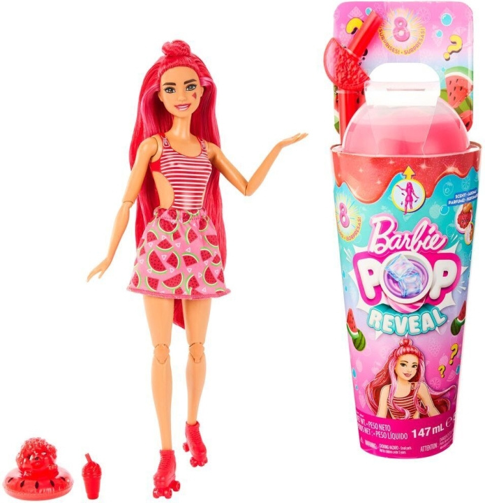 Barbie Pop Reveal Watermelon Crush - modedocka in de groep SPEELGOED, KINDER- & BABYPRODUCTEN / Speelgoed / Docks & Accessoires bij TP E-commerce Nordic AB (C53386)
