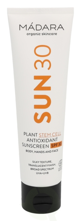 Madara Plant Stem Cell Antioxidant Sunscreen SPF30 100 ml Body, Hands & Face, All Skin Types in de groep BEAUTY & HEALTH / Huidsverzorging / Zonnebank / Zonnebescherming bij TP E-commerce Nordic AB (C53480)
