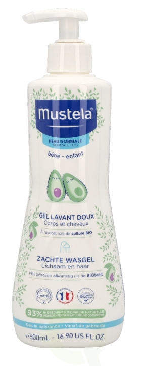 Mustela Gentle Cleansing Gel 500 ml Enfant/Normal Skin in de groep BEAUTY & HEALTH / Huidsverzorging / Lichaamsverzorging / Bad- en douchegels bij TP E-commerce Nordic AB (C53832)