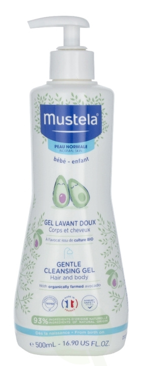 Mustela Gentle Cleansing Gel 500 ml Hair And Body in de groep BEAUTY & HEALTH / Huidsverzorging / Lichaamsverzorging / Bad- en douchegels bij TP E-commerce Nordic AB (C53833)