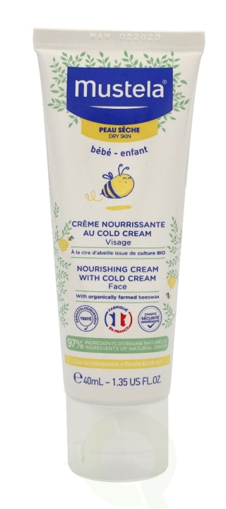Mustela Bebe Nourishing Cream With Cold Cream 40 ml in de groep BEAUTY & HEALTH / Huidsverzorging / Gezicht / Dagcrème bij TP E-commerce Nordic AB (C53846)