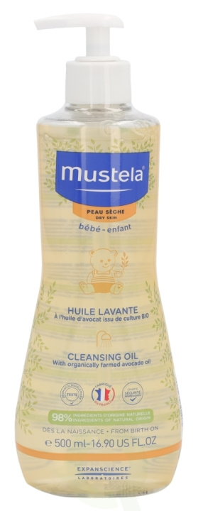 Mustela Cleansing Oil 500 ml Dry Skin in de groep BEAUTY & HEALTH / Huidsverzorging / Lichaamsverzorging / Bad- en douchegels bij TP E-commerce Nordic AB (C53848)