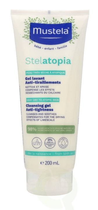 Mustela Bebe Stelatopia Cleansing Gel 200 ml in de groep BEAUTY & HEALTH / Huidsverzorging / Lichaamsverzorging / Bad- en douchegels bij TP E-commerce Nordic AB (C53850)
