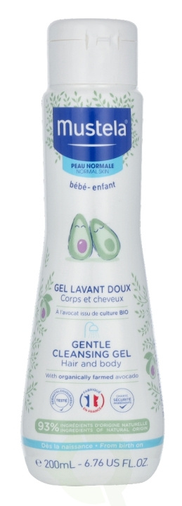 Mustela Bebe Gentle Cleansing Gel Hair And Body 200 ml in de groep BEAUTY & HEALTH / Huidsverzorging / Lichaamsverzorging / Bad- en douchegels bij TP E-commerce Nordic AB (C53857)