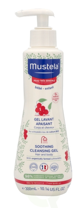 Mustela Soothing Cleansing Gel Hair And Body 300 ml in de groep BEAUTY & HEALTH / Huidsverzorging / Lichaamsverzorging / Bad- en douchegels bij TP E-commerce Nordic AB (C53858)