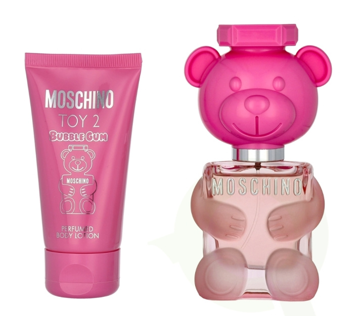 Moschino Toy 2 Bubble Gum Giftset 80 ml Edt Spray 30ml/Body Lotion 50ml in de groep BEAUTY & HEALTH / Cadeausets / Cadeausets voor haar bij TP E-commerce Nordic AB (C53885)