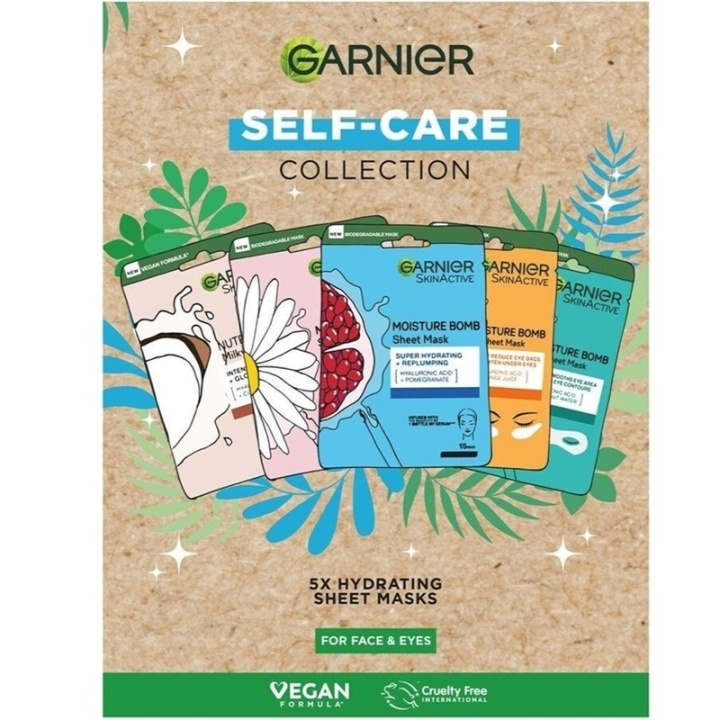 Garnier Selfcare Collection 5 Hydrating Sheet Masks in de groep BEAUTY & HEALTH / Huidsverzorging / Gezicht / Maskers bij TP E-commerce Nordic AB (C54115)