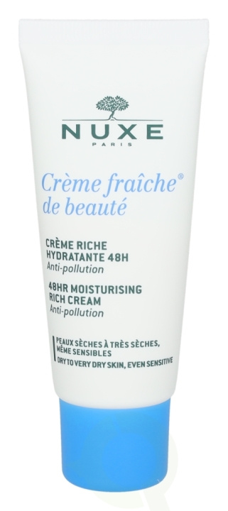 Nuxe Creme Fraiche De Beaute 48H Moisturising Rich Cream 30 ml Dry To Very Dry Skin in de groep BEAUTY & HEALTH / Huidsverzorging / Gezicht / Gezichtscrèmes bij TP E-commerce Nordic AB (C54279)