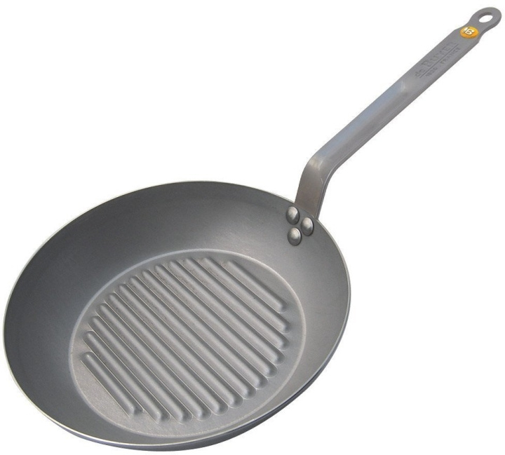 De Buyer Mineral B Element -stekpanna med grillränder, kolstål, 26 cm in de groep HUISHOUDEN & TUIN / Keukengerei / Koekenpannen bij TP E-commerce Nordic AB (C54517)
