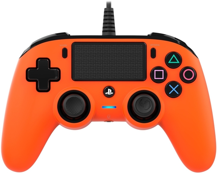 Nacon Wired Compact Controller, Orange, PS4 in de groep HOME ELECTRONICS / Spelconsoles en accessoires / Sony PlayStation 4 / Accessoires bij TP E-commerce Nordic AB (C54529)