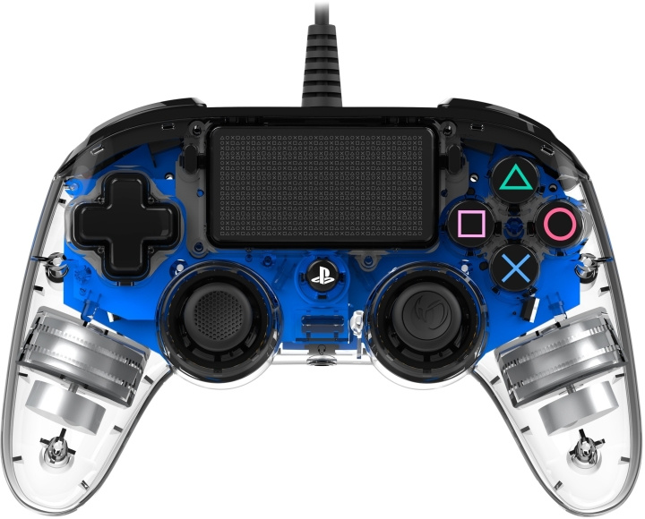 Nacon Wired Compact Controller Upplyst spelkontroll, blå LED, PS4 in de groep HOME ELECTRONICS / Spelconsoles en accessoires / Sony PlayStation 4 / Accessoires bij TP E-commerce Nordic AB (C54530)