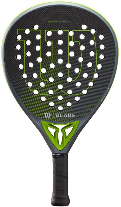 Wilson Blade Pro V2 - padelracket, grå/grön. in de groep SPORT, VRIJE TIJD & HOBBY / Sportuitrusting / Padelrackets bij TP E-commerce Nordic AB (C54598)