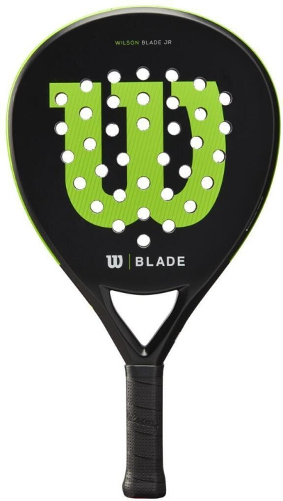 Wilson Blade Junior V2 -padelracket, grön/svart in de groep SPORT, VRIJE TIJD & HOBBY / Sportuitrusting / Padelrackets bij TP E-commerce Nordic AB (C54599)