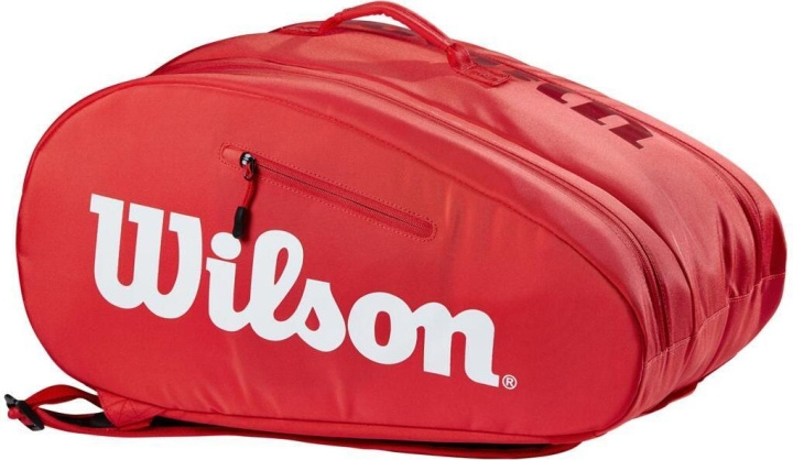 Wilson Padel Super Tour-väska - röd in de groep SPORT, VRIJE TIJD & HOBBY / Sportuitrusting / Padelaccessoires bij TP E-commerce Nordic AB (C54603)