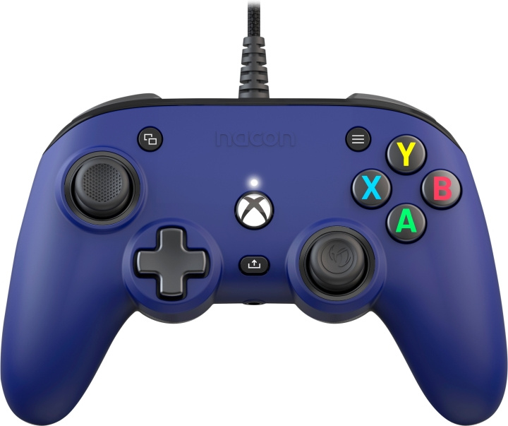 Nacon Pro Compact Wired Game Controller, Blå, Xbox / PC in de groep HOME ELECTRONICS / Spelconsoles en accessoires / Xbox One / Accessoires bij TP E-commerce Nordic AB (C54621)