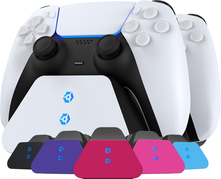 Gioteck Duo DualSense laddningsdocka, PS5 in de groep HOME ELECTRONICS / Spelconsoles en accessoires / Sony PlayStation 5 / Accessoires bij TP E-commerce Nordic AB (C54634)