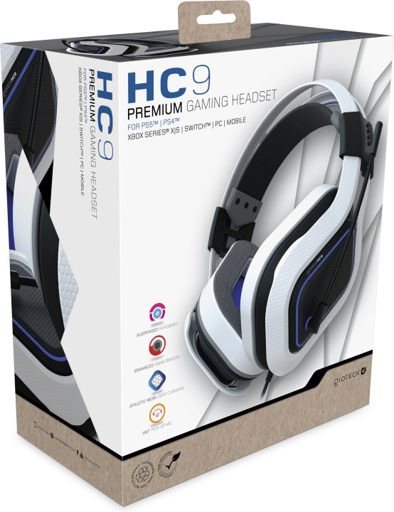 Gioteck HC-9 trådbundna headset, PS5 in de groep COMPUTERS & RANDAPPARATUUR / GAMING / Koptelefoon bij TP E-commerce Nordic AB (C54636)