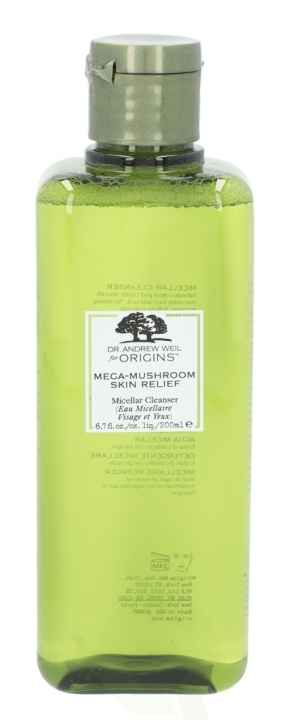 Origins Dr. Weil Mega-Mushroom Skin Relief Micellar Cleanser 200 ml in de groep BEAUTY & HEALTH / Huidsverzorging / Gezicht / Schoonmaak bij TP E-commerce Nordic AB (C54725)